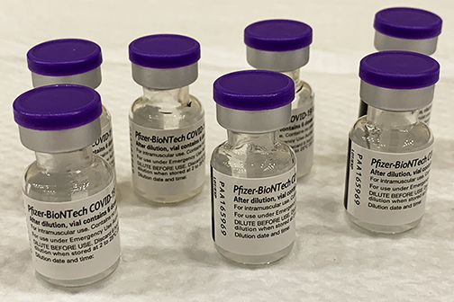 pfizer vaccine vials